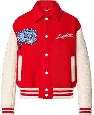 路易威登 x 草間彌生 SS23 紅色刺繡字母棒球外套 男款 1AB8I1 Order 路易威登 x 草間彌生 SS23 紅色刺繡字母棒球外套 男款 1AB8I1