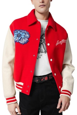 路易威登 x 草間彌生 SS23 紅色刺繡字母棒球外套 男款 1AB8I1 Details for 路易威登 x 草間彌生 SS23 紅色刺繡字母棒球外套 男款 1AB8I1