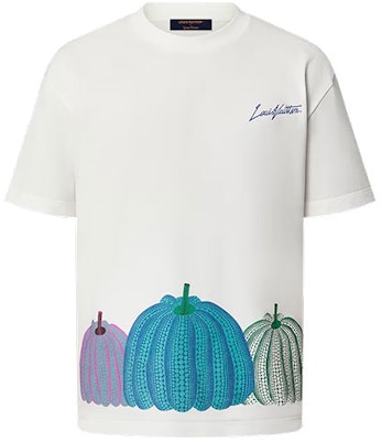ルイ・ヴィトン x 草間彌生 SS23 ホワイトパンプキン ロゴプリントTシャツ 1AB74Y Lookbook ルイ・ヴィトン x 草間彌生 SS23 ホワイトパンプキン ロゴプリントTシャツ 1AB74Y