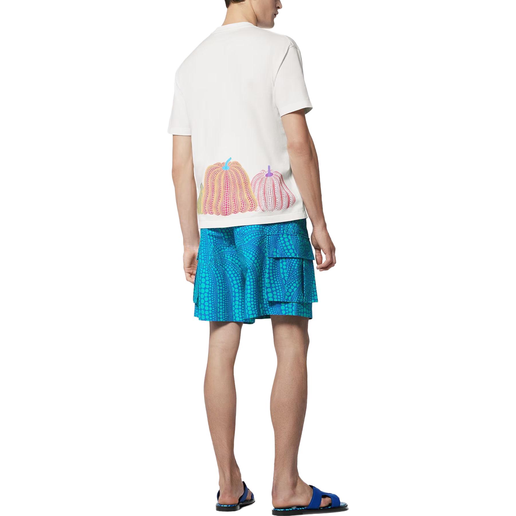 Sizing ルイ・ヴィトン x 草間彌生 SS23 ホワイトパンプキン ロゴプリントTシャツ 1AB74Y