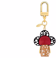 Lookbook LOUIS VUITTON x Yayoi Kusama Vivienne Keychain Metal Wood Unisex Multicolor M01145