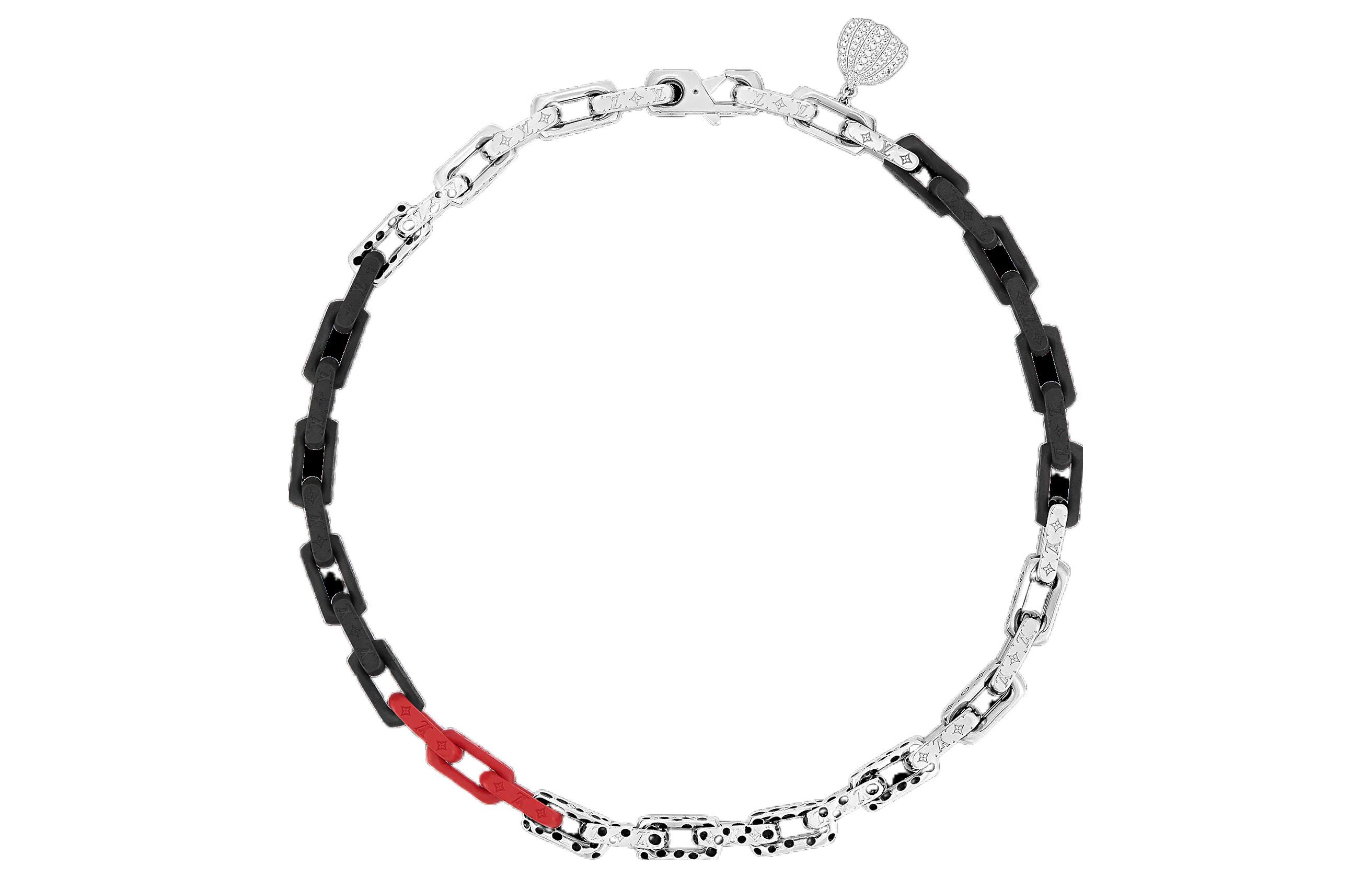 Louis Vuitton YK Monogram Chain Necklace Red/Silver/Black Limited Edition. M01087 圖 2