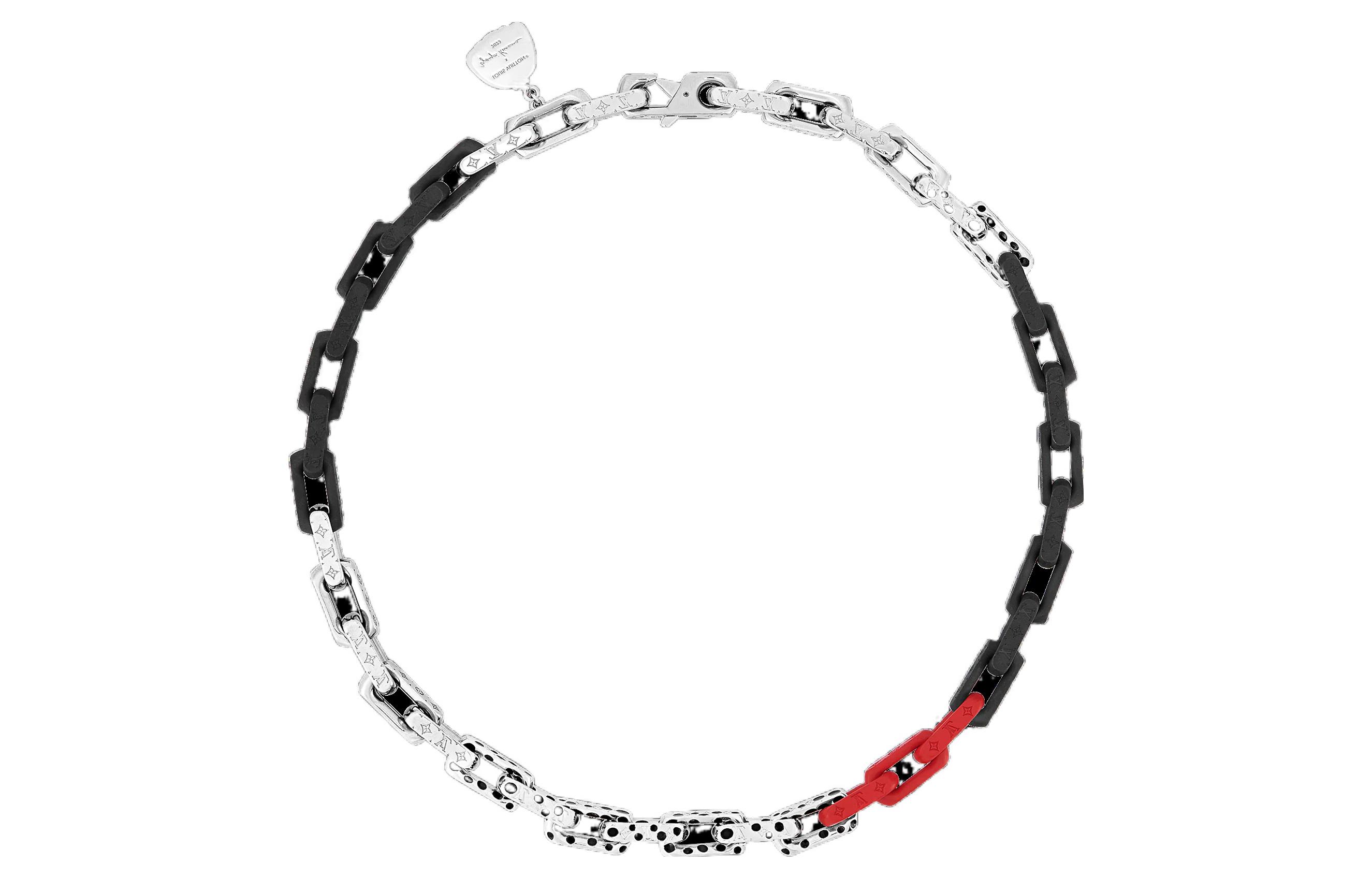 Louis Vuitton YK Monogram Chain Necklace Red/Silver/Black Limited Edition. M01087 圖 3