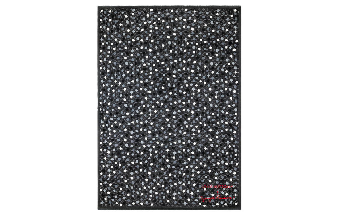 Shop 路易威登 x 草间弥生限量版涂点羊毛围巾 男女同款 M78300