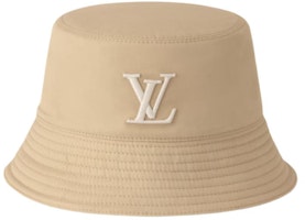 LOUIS VUITTON Youthful Fashion Beige Cotton Bucket Hat Unisex Couple Style M5108L LOUIS VUITTON Youthful Fashion Beige Cotton Bucket Hat Unisex Couple Style M5108L
