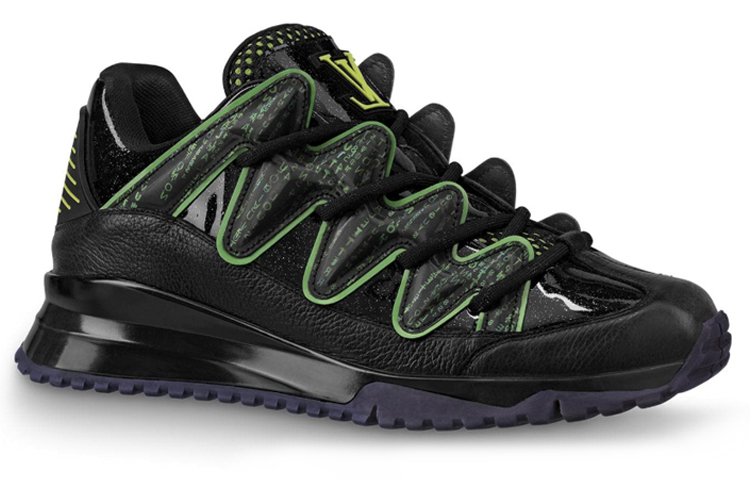 Order Louis Vuitton Zig Zag Sneaker Basso ''Nero Verde Comfort Stringate'' 1A5HGJ