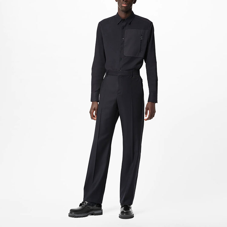 LOUIS VUITTON Zip Pocket Long Sleeve Shirt Black 1A99XT 圖 3