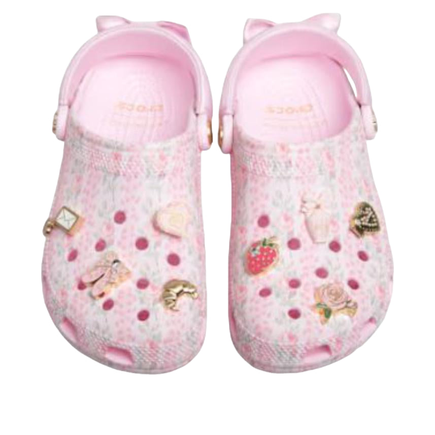 Lookbook LoveShackFancy x Crocs 经典渔夫鞋 粉色牛奶 212706-6ZW
