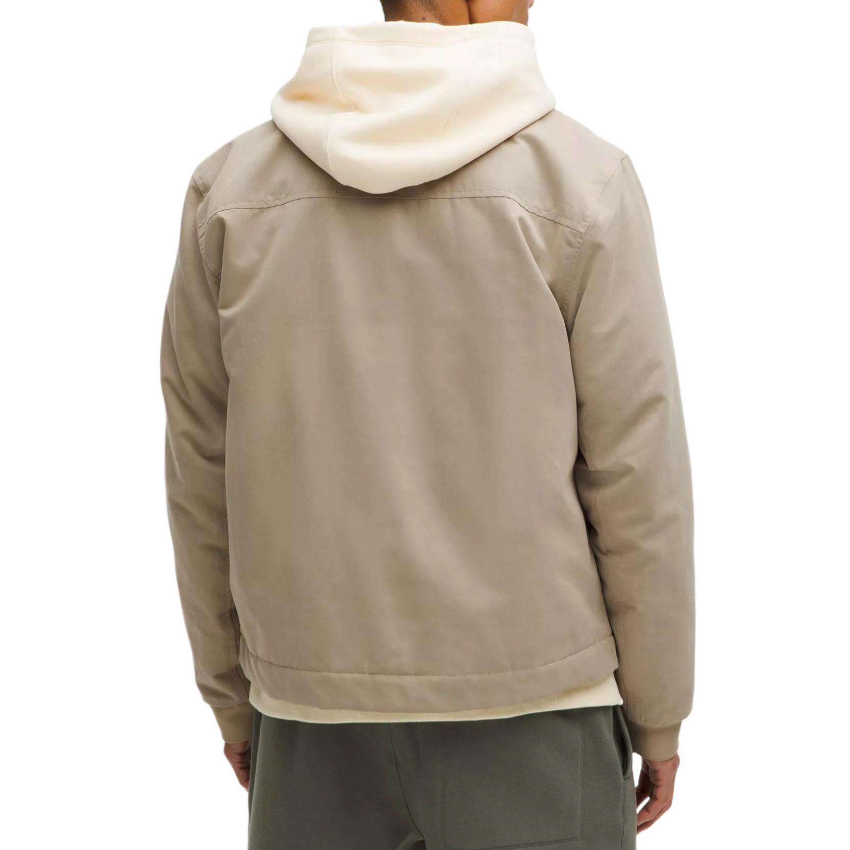 Details for Chaqueta clásica de manga larga Lululemon aislada de mezcla de algodón. LM4AT3R