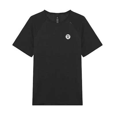 Lululemon Metal Vent Tech Logo Crewneck Breathable Raglan Short Sleeve Tee LM3FCMS