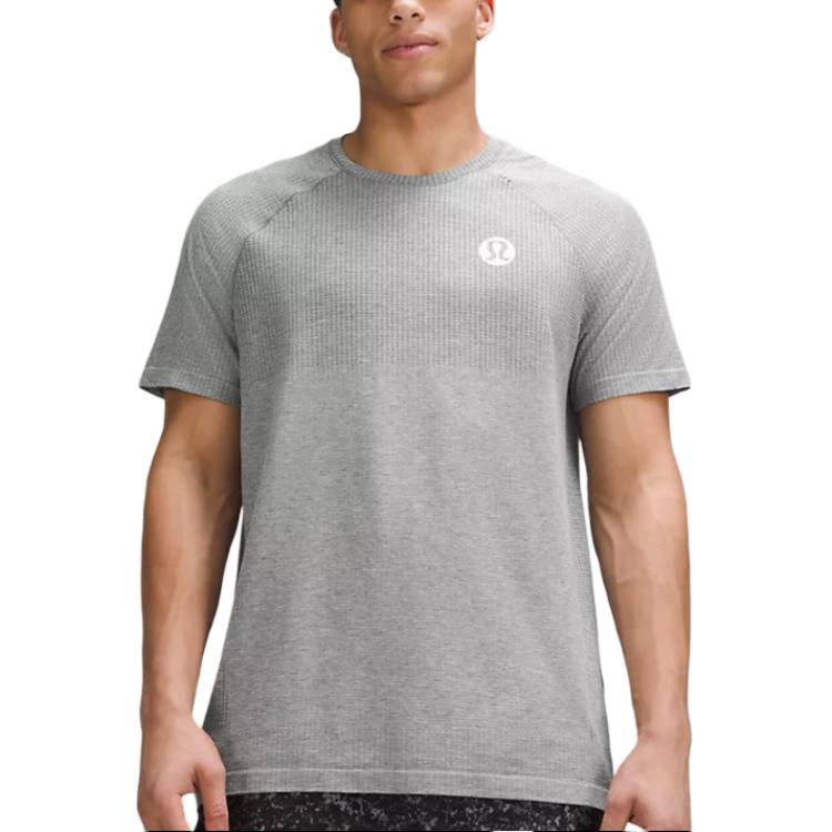 Shop Lululemon Metal Vent Tech Logo Crewneck Baju Pendek Raglan Bernafas. LM3FCMS