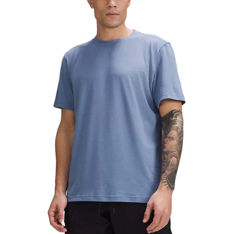 Purchase Lululemon Metal Vent Tech Logo Crewneck Baju Pendek Raglan Bernafas. LM3FCMS