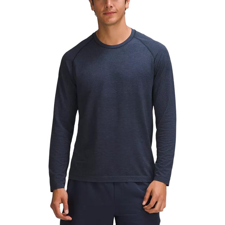 Purchase Lululemon Baju Metal Vent Tech Lengan Panjang - Crewneck Bernafas Lelaki LM3FHKS