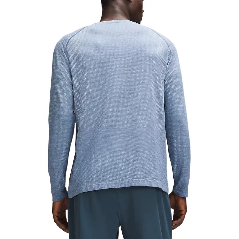 Cheap Lululemon Baju Metal Vent Tech Lengan Panjang - Crewneck Bernafas Lelaki LM3FHKS