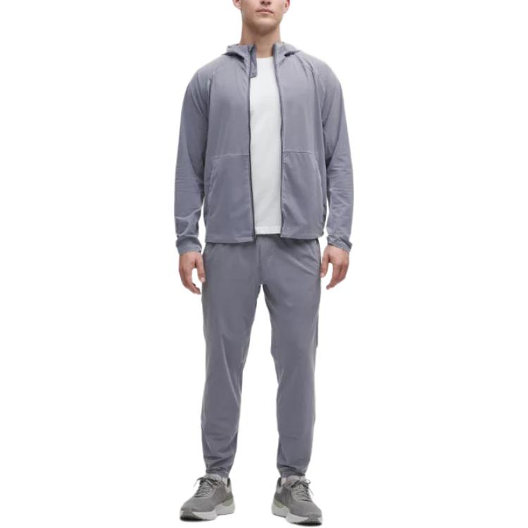 Sizing Lululemon Pace Breaker 全拉鍊連帽外套 洗滌頁岩藍 LM4AQUS