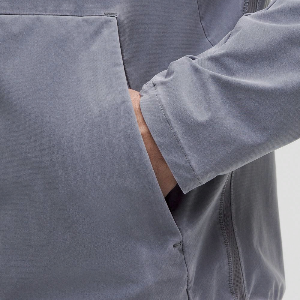 Cheap Lululemon Pace Breaker 全拉鍊連帽外套 洗滌頁岩藍 LM4AQUS