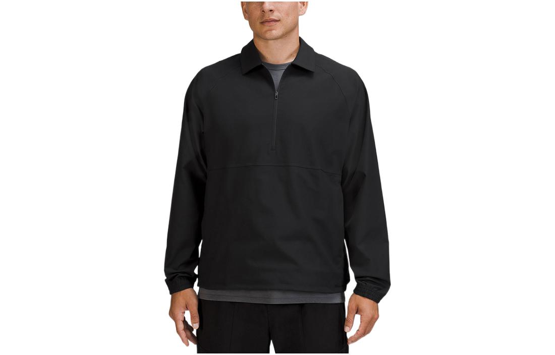 Purchase Lululemon  Solid Color Half-Zip Collared Jacket with Side Pockets. LM3DUZS