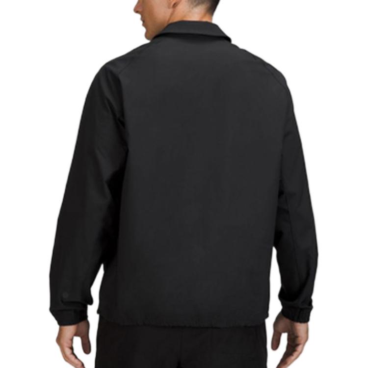 Sizing Lululemon  Solid Color Half-Zip Collared Jacket with Side Pockets. LM3DUZS