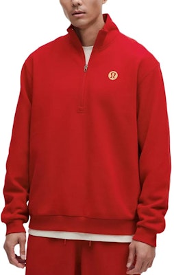 Lululemon Steady State Logo Comfort Quarter-Zip Sweatshirt Deep Red LM3FIBS Order Lululemon Steady State Logo Comfort Quarter-Zip Sweatshirt Deep Red LM3FIBS