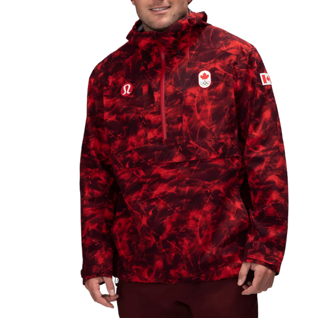 Shop Lululemon Jaket Kalispan dan Angin Tahan Air Gaya Team Canada COC. LM4AGGS