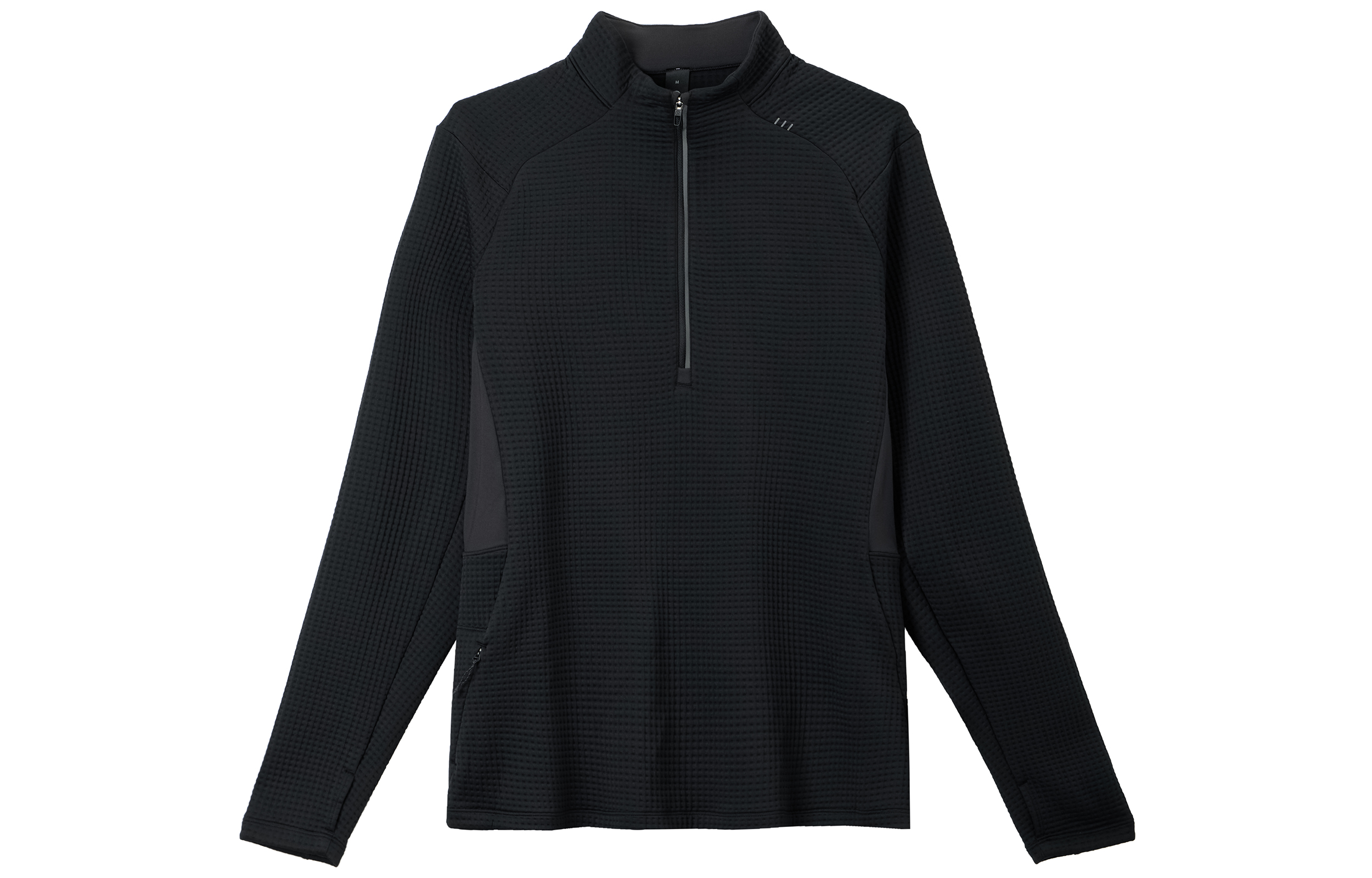 Lululemon  Waffle-Knit Rulu Half-Zip Solid Color Casual Sweatshirt. LM3EX7S