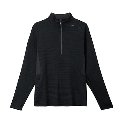Lululemon Waffle-Knit Rulu Half-Zip Solid Color Casual Sweatshirt. LM3EX7S