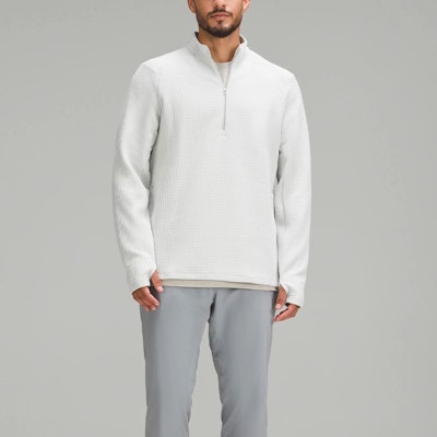 Lululemon 华夫针织Rulu半拉链纯色休闲卫衣. LM3EX7S Lookbook Lululemon 华夫针织Rulu半拉链纯色休闲卫衣. LM3EX7S