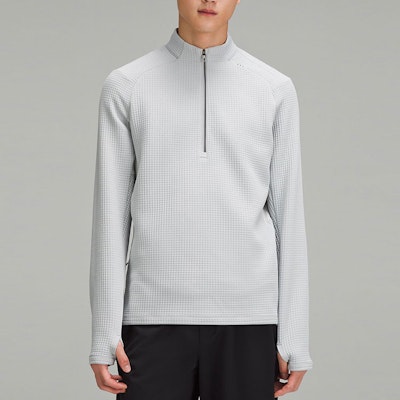 Lululemon 华夫针织Rulu半拉链纯色休闲卫衣. LM3EX7S Details for Lululemon 华夫针织Rulu半拉链纯色休闲卫衣. LM3EX7S