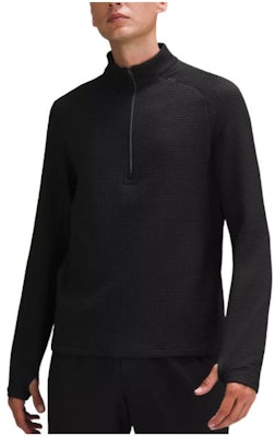 Lululemon 华夫针织Rulu半拉链纯色休闲卫衣. LM3EX7S 1