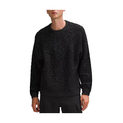 Lululemon Wool-Blend Knit Crewneck Pullover Sweater with Allover Print. LM3EO1S