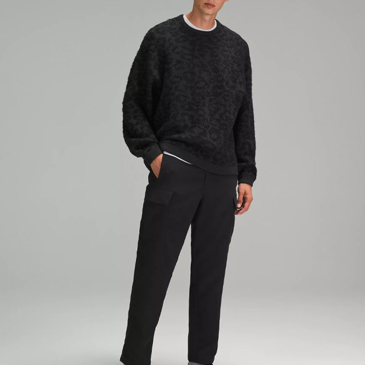 Lookbook Lululemon 羊毛混纺圆领印花针织毛衣 LM3EO1S