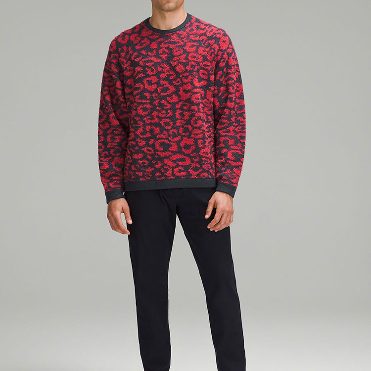 Cheap Lululemon 羊毛混纺圆领印花针织毛衣 LM3EO1S