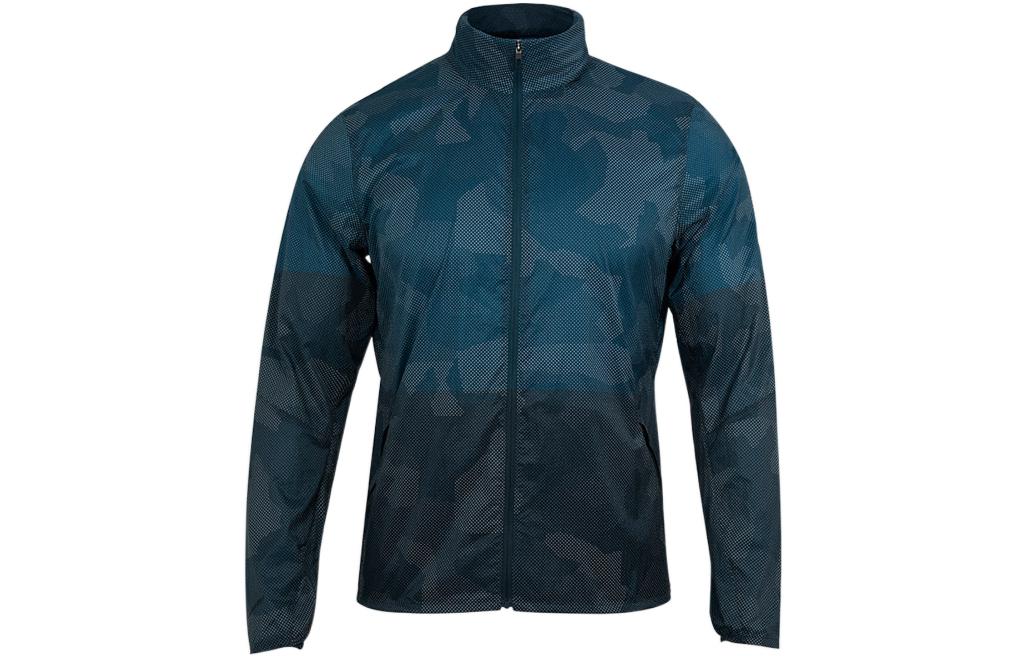 Lululemon Active Glyde™ Reflective Camo Detachable Hood Jacket Blue/Silver LM4843S