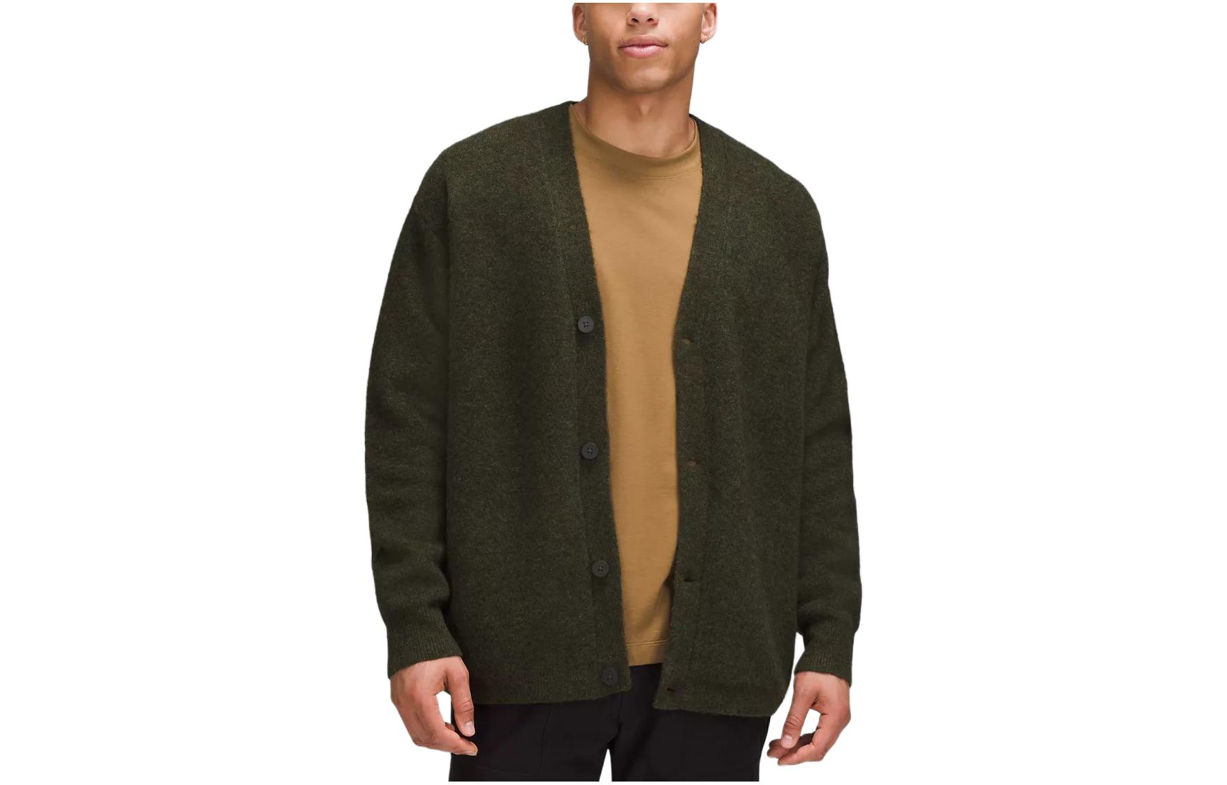 Lululemon Alpaca Cardigan Sweater Solid Button Long Sleeve Jacket LM3ENHS 圖 8