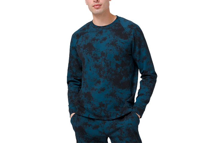Lululemon City Sweat Camo Print Crewneck Pullover Sweatshirt for Men LM3DADS
