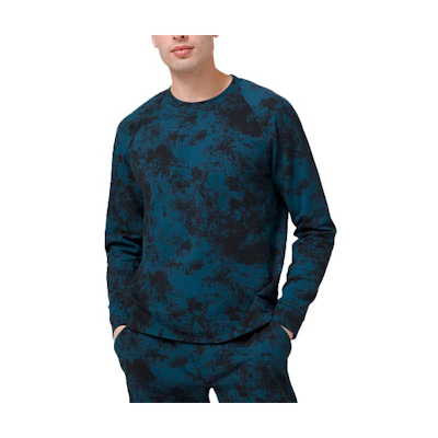 Lululemon City Sweat Camo Print Crewneck Pullover Sweatshirt for Men LM3DADS