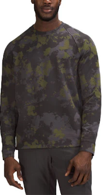 Lululemon 城市休閒迷彩印花男士圓領套頭衫 LM3DADS Order Lululemon 城市休閒迷彩印花男士圓領套頭衫 LM3DADS