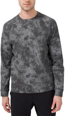 Lululemon 城市休閒迷彩印花男士圓領套頭衫 LM3DADS Sizing Lululemon 城市休閒迷彩印花男士圓領套頭衫 LM3DADS