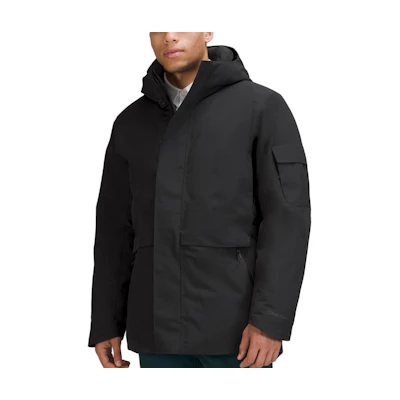 Lululemon Cold City 600 Fill Down Hooded Puffer Jacket Men’s Black LM4AHQS