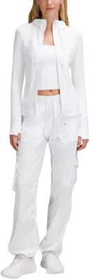 Lululemon灰色连帽长袖外套休闲款式 LW3HODS 1