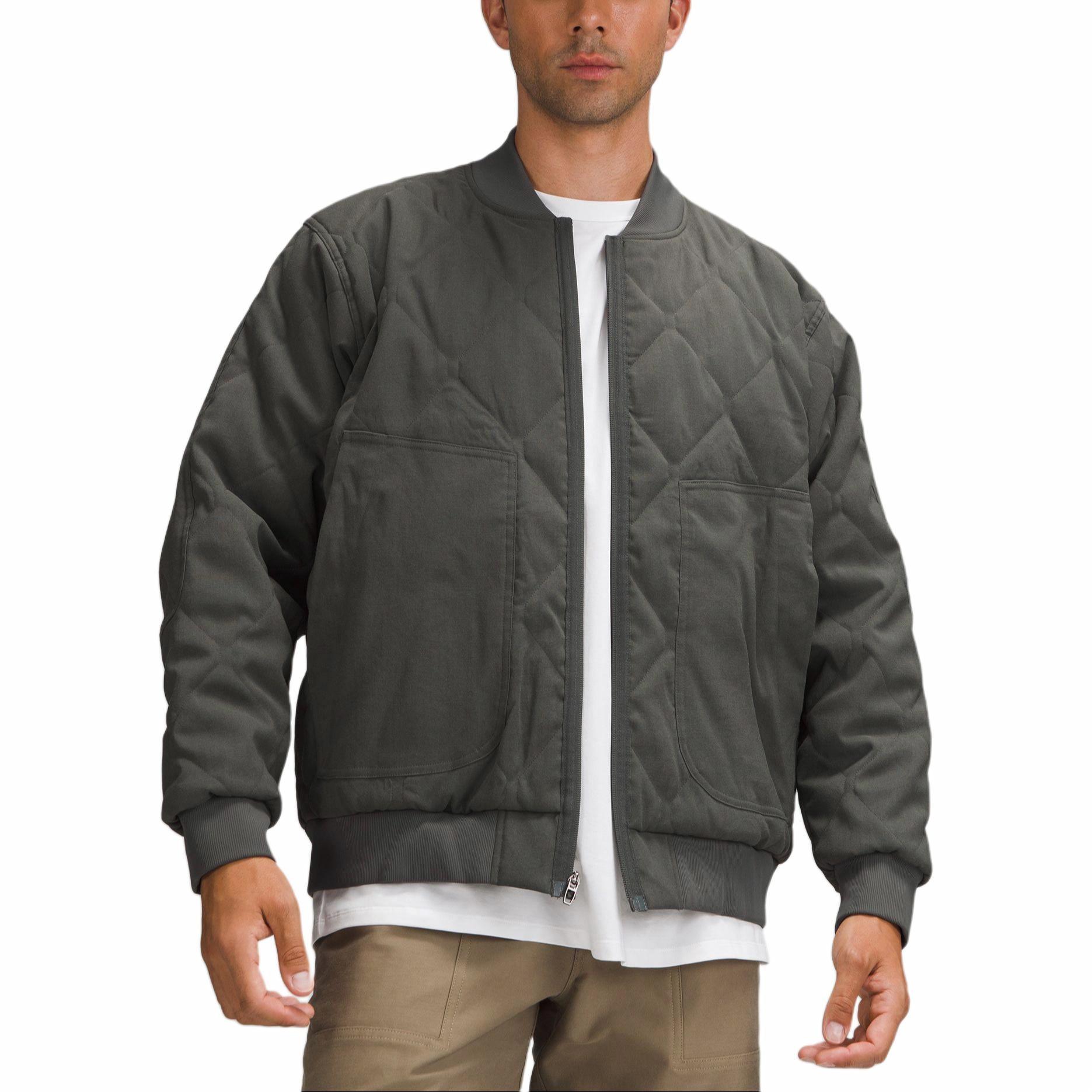 Shop 룰루레몬 다이아몬드 루즈핏 봄버 재킷 캐주얼 패션 아우터웨어 LM4ARKS