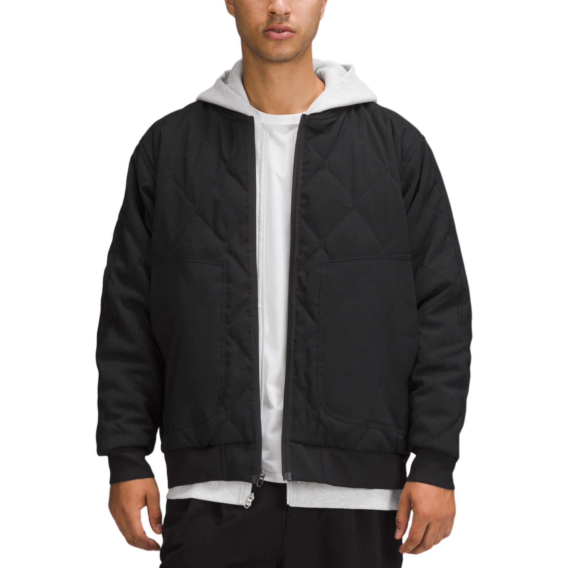 Sizing 룰루레몬 다이아몬드 루즈핏 봄버 재킷 캐주얼 패션 아우터웨어 LM4ARKS