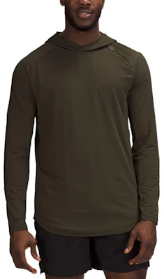 Lululemon Drysense纯色连帽长袖运动衫 LM3CXOS Sizing Lululemon Drysense纯色连帽长袖运动衫 LM3CXOS