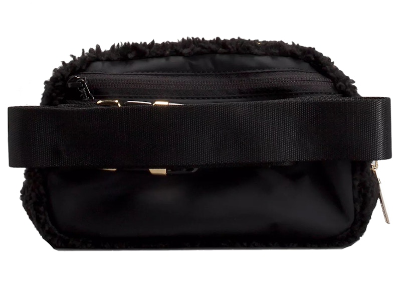 Order Lululemon 黑色羊毛腰包斜挎包