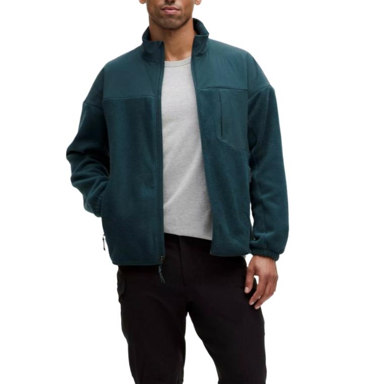 Shop Lululemon抓绒防风宽松拉链夹克 LM3FG3S