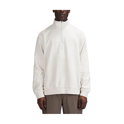 Lululemon French Terry Cotton Zip-Up Sweatshirt Plain Color Mock Neck LM3EKKS