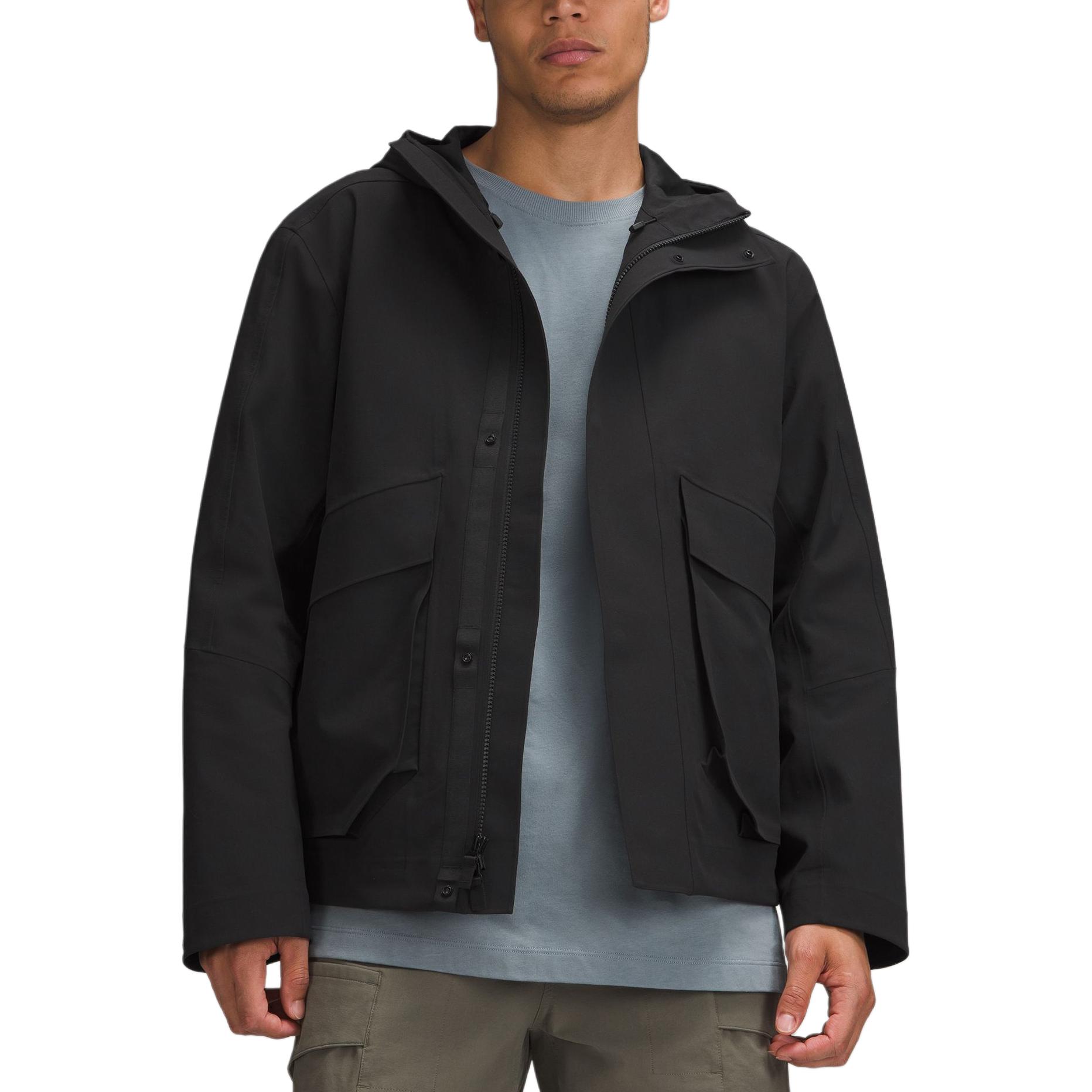 Lululemon Glyde Waterproof  Loose Fit Hooded Jacket Casual Style LM4AQYS