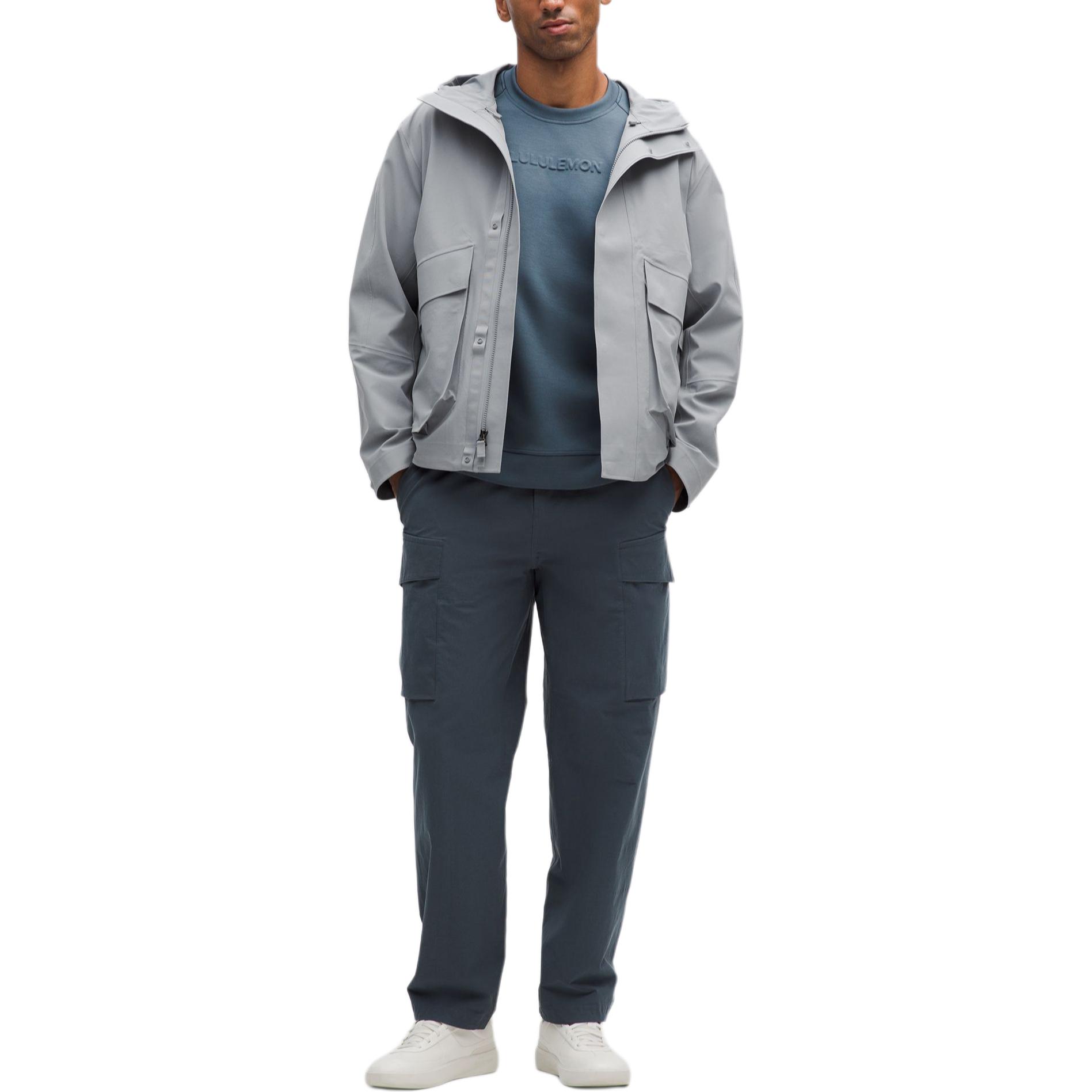 Purchase Lululemon Glyde Jaket Hooded Kalis Air Gaya Kasual Slim Fit LM4AQYS