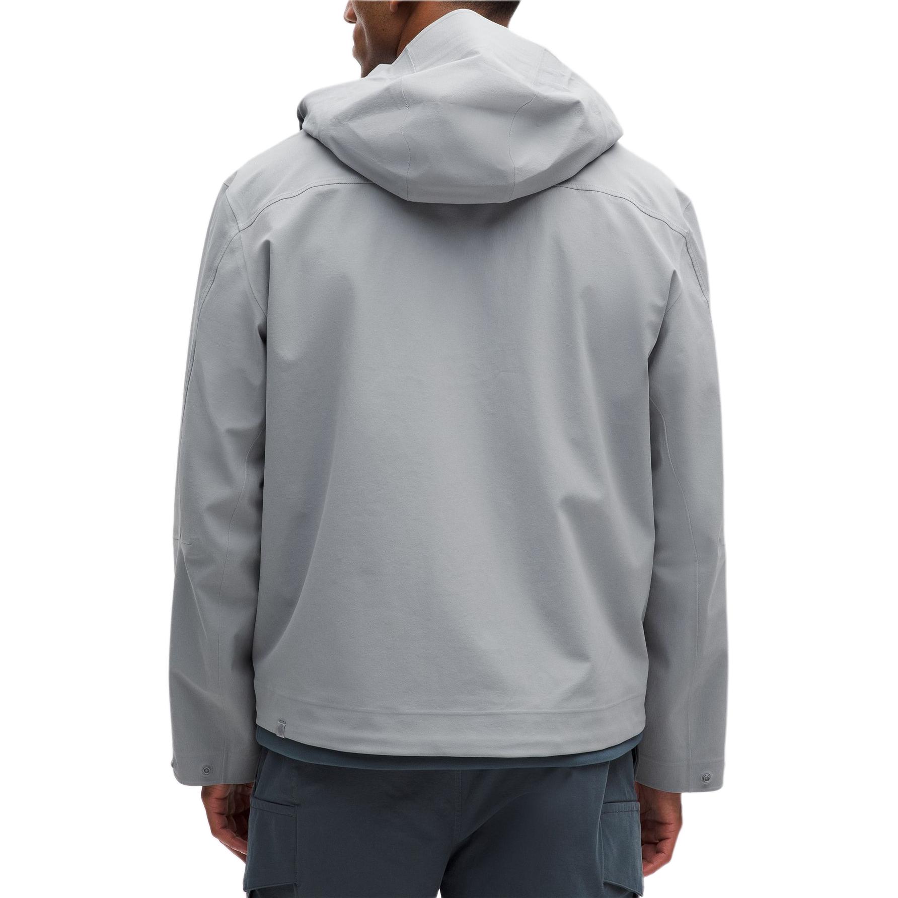 Details for Lululemon Glyde Jaket Hooded Kalis Air Gaya Kasual Slim Fit LM4AQYS