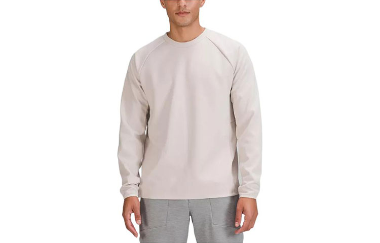 Order Lululemon 网格衬里圆领卫衣纯色休闲运动上衣 LM3CYRS